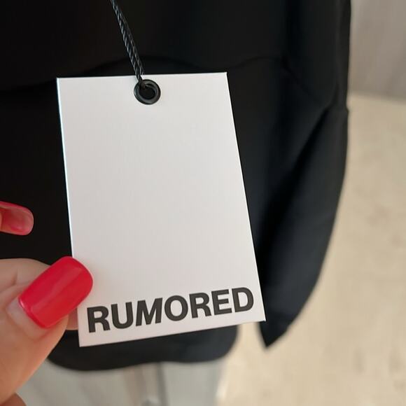 NWT $118 REVOLVE RUMORED slip dress posh mini black 2 - Picture 5 of 10